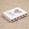 Kraft Paper Boxes and Necklace Jewelry Display Cards, Packaging Boxes, with Word and Flower Pattern, White, Folded Box Size: 7.3x5.4x1.2cm, Display Card: 7x5x0.05cm
