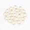 Jewelry Findings, Brass Jump Rings, Cadmium Free & Lead Free, Open Jump Rings, Golden, 6x1.2mm, Inner Diameter: 3.6mm, about 8350pcs/kg