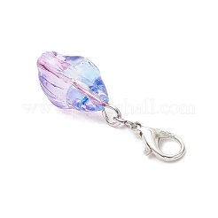 Раковина прозрачная краска-спрей стеклянная подвеска украшения&nbsp;HJEW-JM03527-01