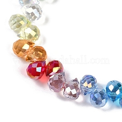 Стеклянные бусины с гальваническим покрытием &nbsp;EGLA-B009-01B