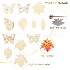 Набор для самостоятельного изготовления подвесок из дерева на весенне-летнюю тематику&nbsp;DIY-CJ0002-62