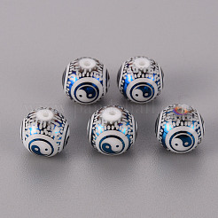 Гальванические стеклянные бусины&nbsp;EGLA-Q123-012F