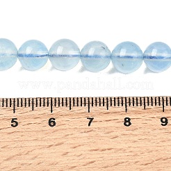 Природные Аквамарин бисер нитей&nbsp;G-G344-A07-8mm