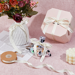 Лента из полиэстера с золотым тиснением&nbsp;OCOR-WH0082-243B