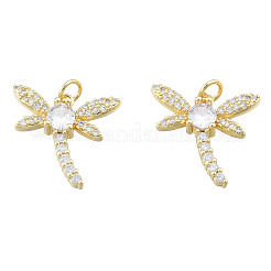Латунные микропаве прозрачные подвески с фианитом&nbsp;ZIRC-N039-265