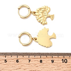 Серьги-кольца из нержавеющей стали 304&nbsp;EJEW-P329-01B-G