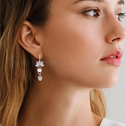 40 шт. 2 цвета латунные крючки для серег&nbsp;KK-SC0006-52