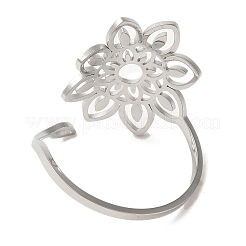 Открытое кольцо-манжета из нержавеющей стали марки 304&nbsp;RJEW-Z026-02P