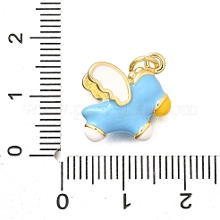 Латунь эмаль подвески&nbsp;KK-C087-09G-01