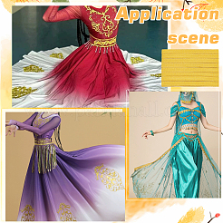 5 ярд блестящих полиэфирных лент&nbsp;DIY-WH0580-16A