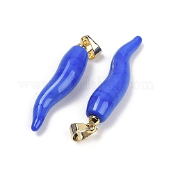 Лэмпворк ручной работы с латунными подвесками&nbsp;KK-Q095-02B-04