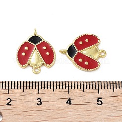 Покрытие стойки латунь эмаль подвески в виде божьей коровки&nbsp;KK-E102-26G
