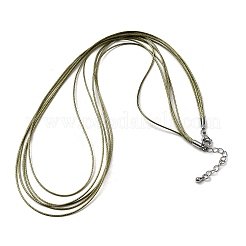 Изготовление ожерелья из двух нитей вощеного шнура толщиной 1 мм&nbsp;MAK-C005-01