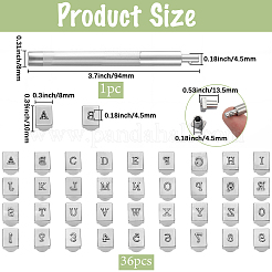 Наборы инструментов для тиснения кожи с буквами и цифрами&nbsp;TOOL-WH20012-002A