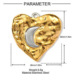 Подвески из нержавеющей стали 304&nbsp;STAS-OY002-73G