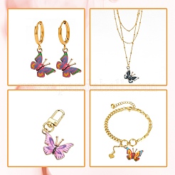 50шт 5 стиля подвески из сплава с эмалевым принтом&nbsp;ENAM-CJ0003-63