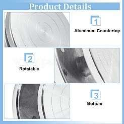 Вращающаяся витрина из алюминиевого сплава&nbsp;AJEW-WH0419-65