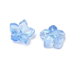 Окрашенные и нагретые стеклянные колпачки для бусин&nbsp;GLAA-Z019-02N