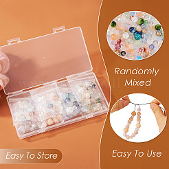 120г 8 цвета стеклянных бусин&nbsp;GLAA-TA0001-89