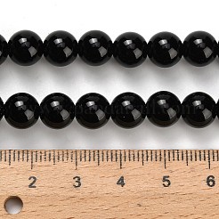 Натуральные бусины из черного оникса (окрашенные и нагретые)&nbsp;X-G-H329-C06-8mm