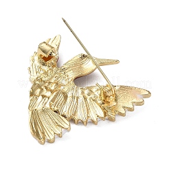 Эмалевые булавки со стразами в виде птиц&nbsp;JEWB-G040-09G-02