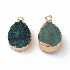 Подвески из натурального окрашенного кварца&nbsp;G-I251-04G