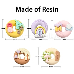 50шт 5 стиля непрозрачные кабошоны из смолы&nbsp;RESI-CJ0002-84
