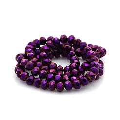 Стеклянные бусины с металлическим покрытием&nbsp;GLAA-A024D-FP03