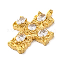 Подвески из нержавеющей стали 304 с микропаве из кубического циркония&nbsp;STAS-Z096-01G-01