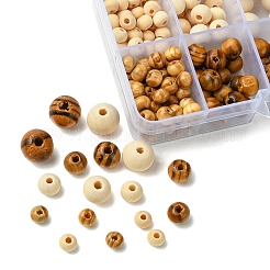 192 шт. натуральные необработанные деревянные бусины&nbsp;WOOD-YW0001-47