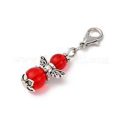 7 шт. подвесные украшения в виде ангела из сплава и акрила&nbsp;HJEW-JM03997