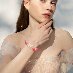 140 шт. 7 вида стеклянных бусин&nbsp;GLAA-SC0002-83