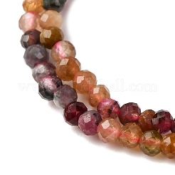 Нити из натуральных разноцветных турмалиновых бусин&nbsp;G-C226-B02-2mm-01