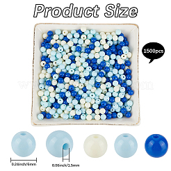 Непрозрачные акриловые бусины&nbsp;SACR-PA0001-04A-04