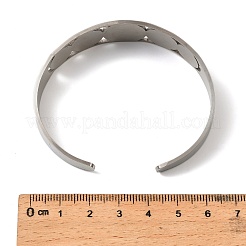 201 браслет-манжета из нержавеющей стали для женщин&nbsp;LS-BJEW-F507-03P