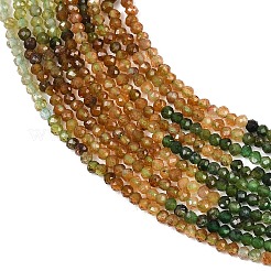 Нити бусин из натурального зеленого турмалина градиентного цвета&nbsp;G-Z106-H02-02A