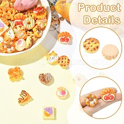 60 шт. 12 стиля непрозрачных кабошонов из зернистого камня&nbsp;RESI-CJ0004-75