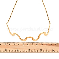 Ожерелья-чокеры с волнистыми линиями из нержавеющей стали 304&nbsp;NJEW-Z106-01G