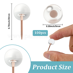 Круглые пластиковые кнопки&nbsp;AJEW-WH20070-074C