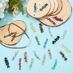 32 шт. 16 стиля подвески-соединители из натуральных драгоценных камней&nbsp;PALLOY-GO00059