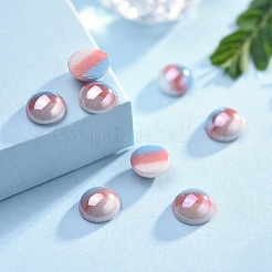 Непрозрачные стеклянные кабошоны&nbsp;LS-X-GGLA-S038-10M-6mm