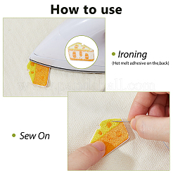 12 шт. заплатки из полиэфирной ткани&nbsp;AJEW-DC0003-86