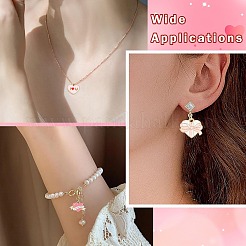 64 шт. 16 стиля эмалевых подвесок в форме сердца&nbsp;ENAM-CJ0007-19