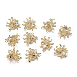 Подвески из латуни с прозрачным микрочипом и черным фианитом&nbsp;ZIRC-F120-067G