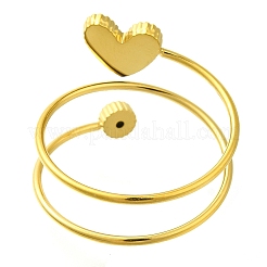 Ионное покрытие (ip) 304 нержавеющая сталь микро паве кубический цирконий перстни для женщин&nbsp;RJEW-U013-11G-04