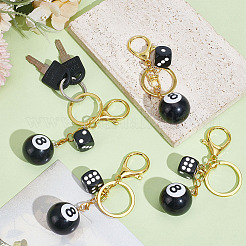 4шт брелок из пластика и смолы&nbsp;KEYC-ME00009