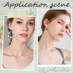 36 шт. 6 стиля латунных клипс-сережек-конвертеров&nbsp;KK-SC0004-73