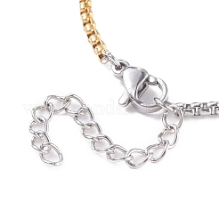 Изготовление браслетов из коробчатых цепей из нержавеющей стали 304&nbsp;AJEW-JB01113-02