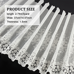 3 ярд хлопчатобумажной кружевной ткани с вышитым волнистым краем&nbsp;OCOR-FH0001-19