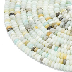 Натуральный цветок амазонитовые бусины пряди&nbsp;G-P575-A10-4x2mm-01